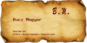 Bucz Megyer névjegykártya